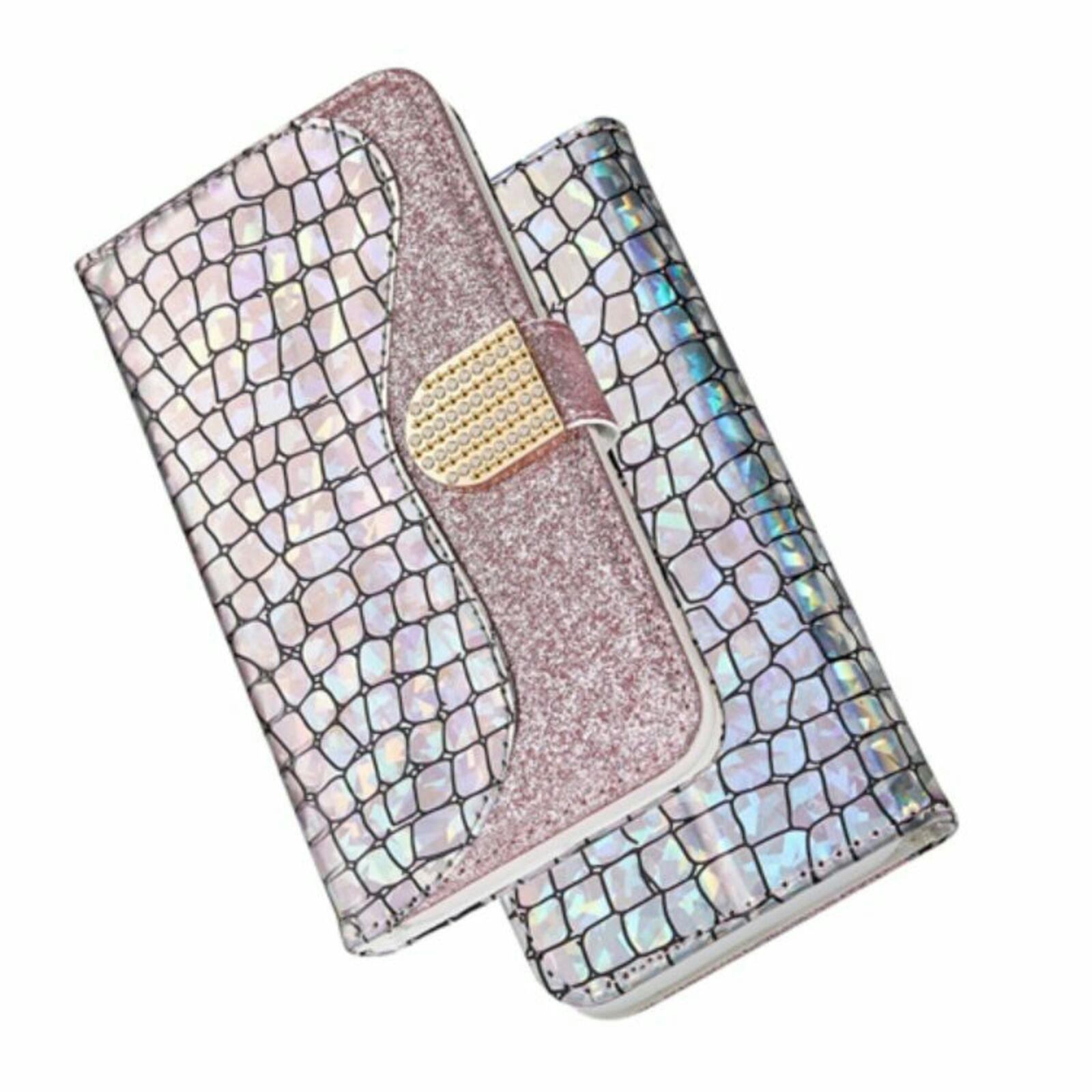 CaseBody Huawei P Smart 2019 Strass Wallet Roze