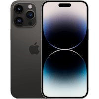 Apple iPhone 14 Pro Max Space Black - Voorkant & achterkant