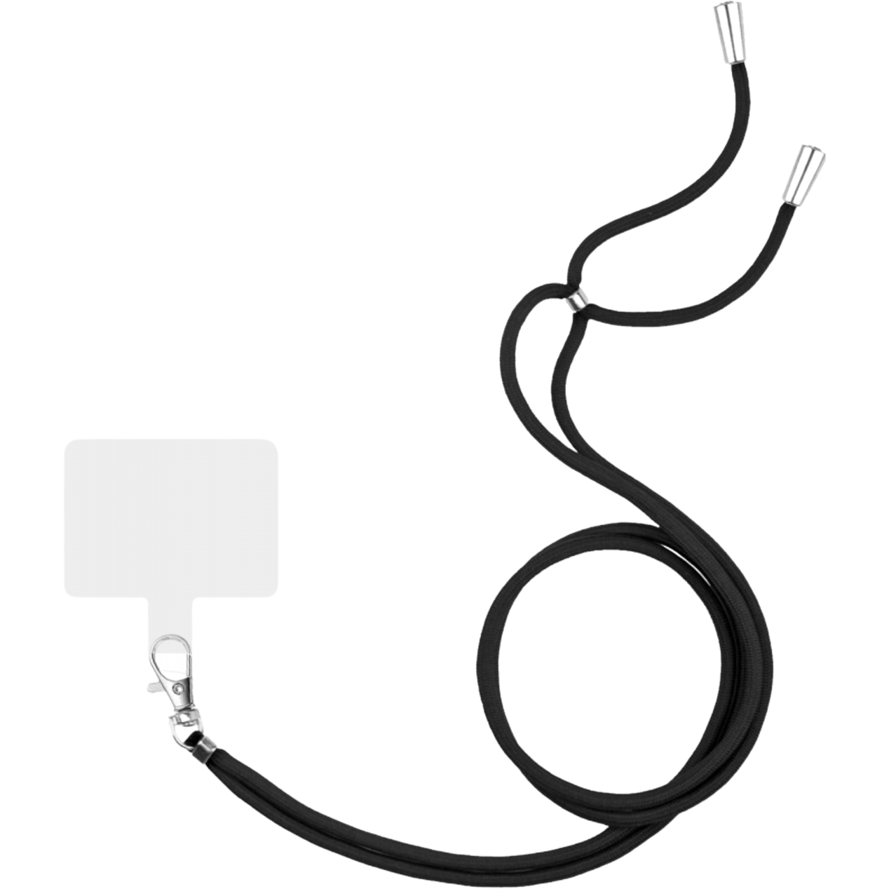 Just in Case iPhone 14 TPU Hoesje Met Draagkoord Transparant