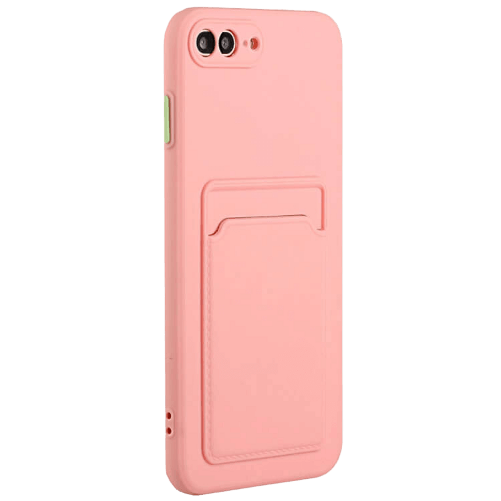 CaseBody iPhone 7 Plus / 8 Plus Telefoonhoesje met Kaarthouder Roze