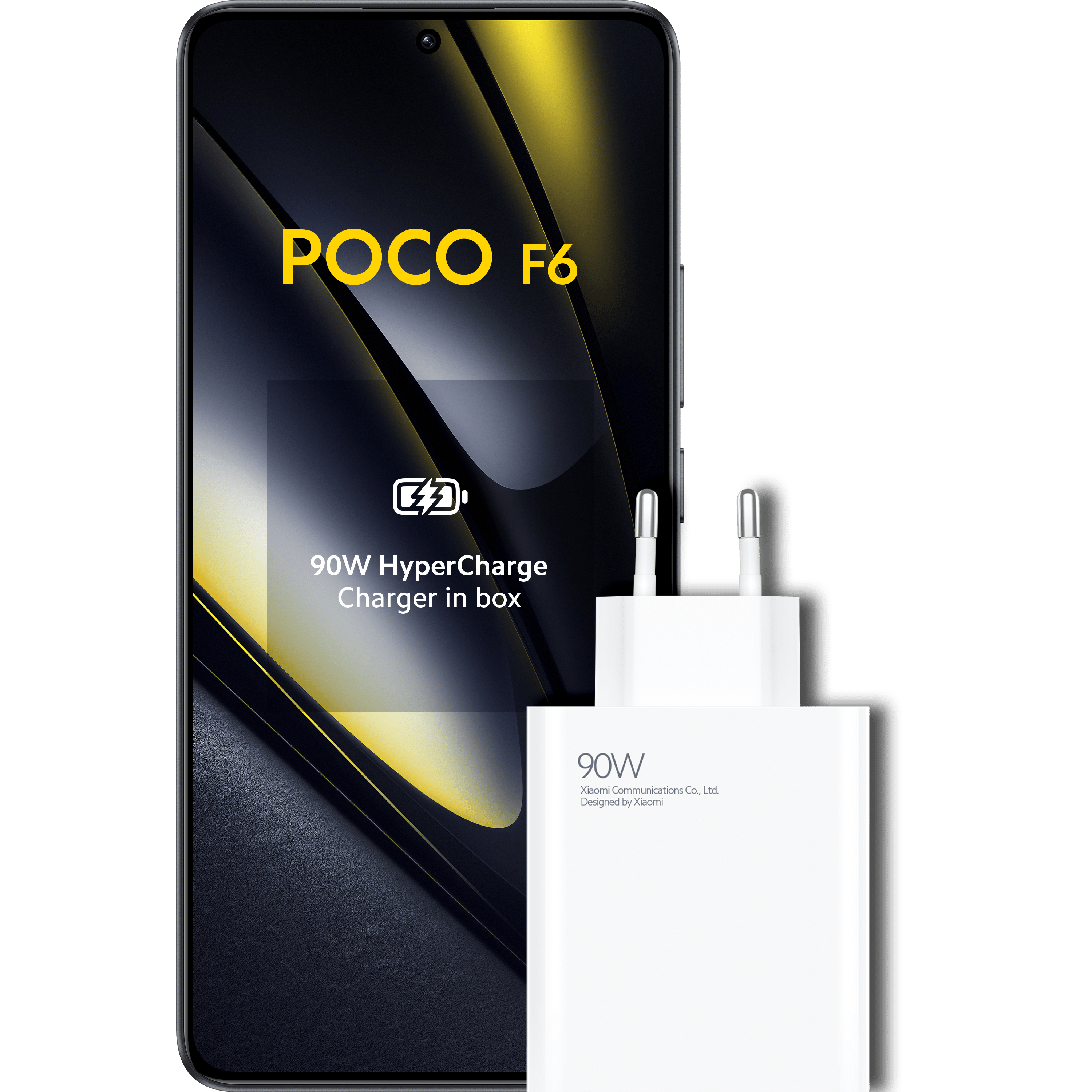 POCO F6 Black - Voorkant