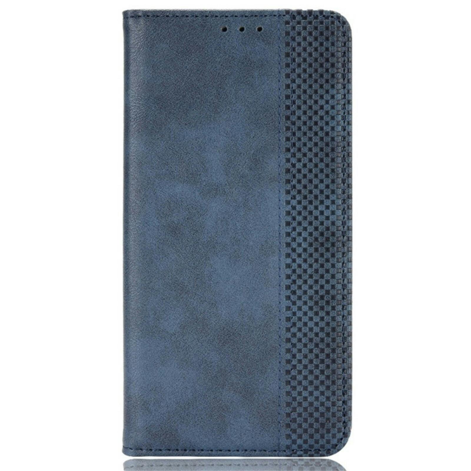 Mocaa Samsung Galaxy Xcover 7 Grid Bookcase Blauw