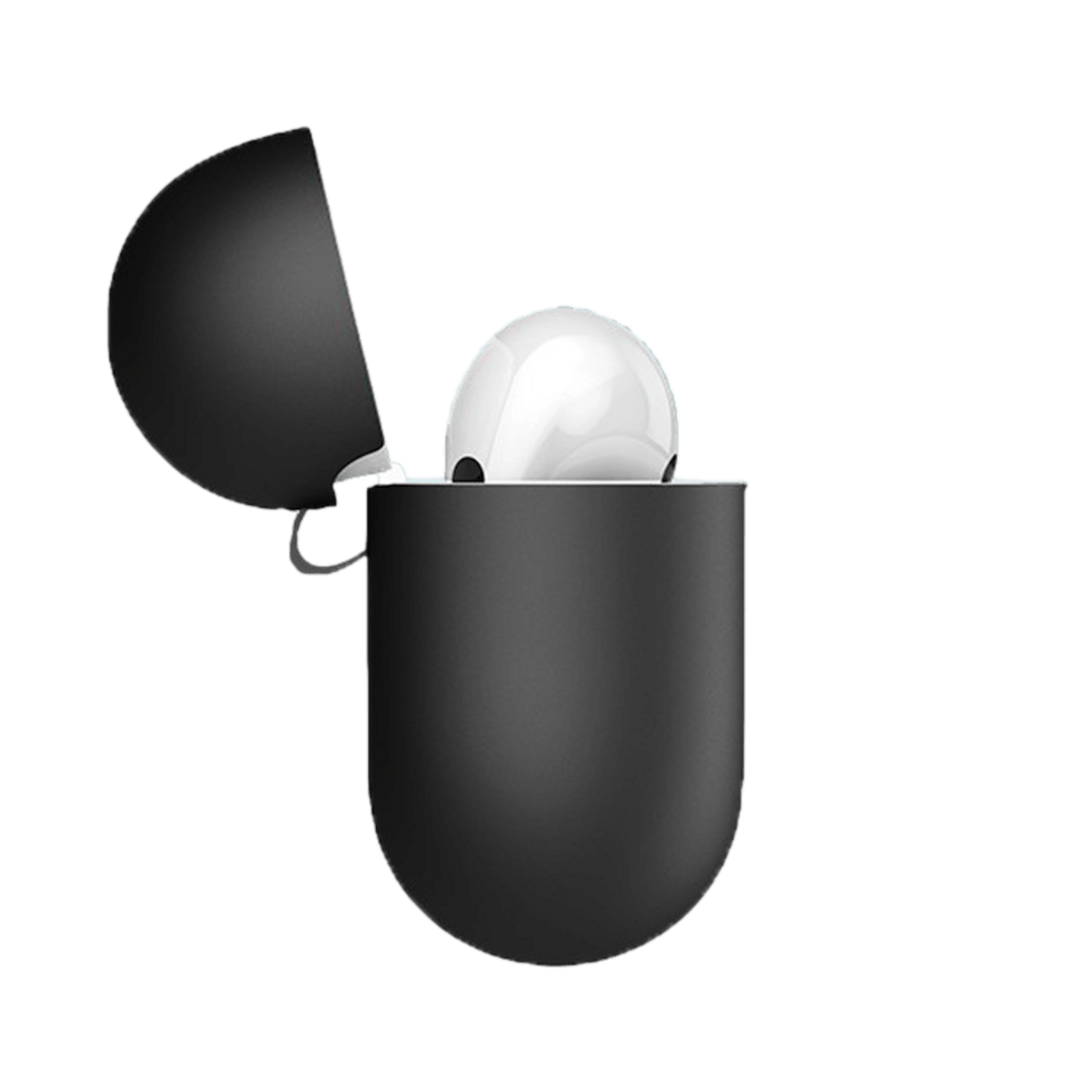 CaseBody Stevig Siliconen AirPods 3 Hoesje Zwart