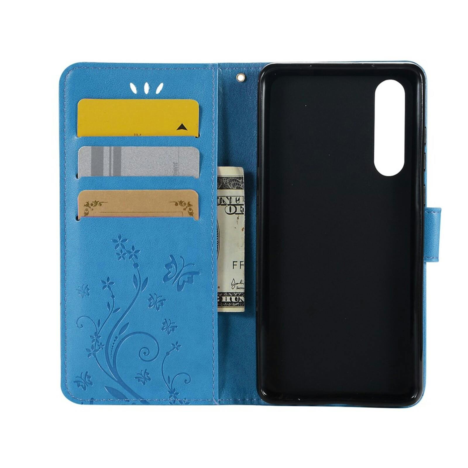 Mocaa Huawei P30 Booklet Hoesje Blauw