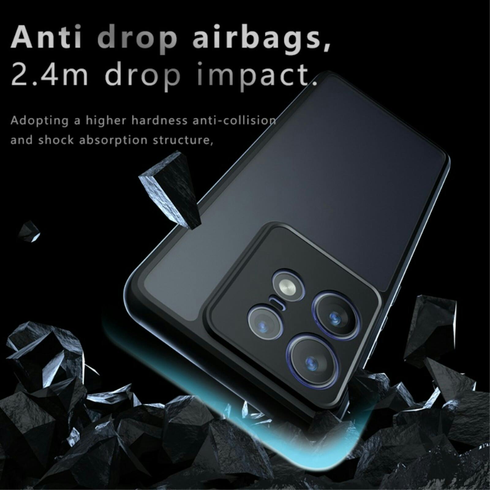 CaseBody Motorola Edge 50 Pro Airbag Shockproof Hoesje Transparant