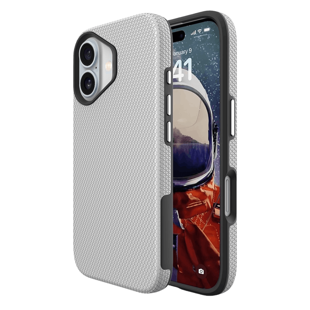 Mocaa Apple iPhone 17 Rugged MagSafe Hoesje Zilver