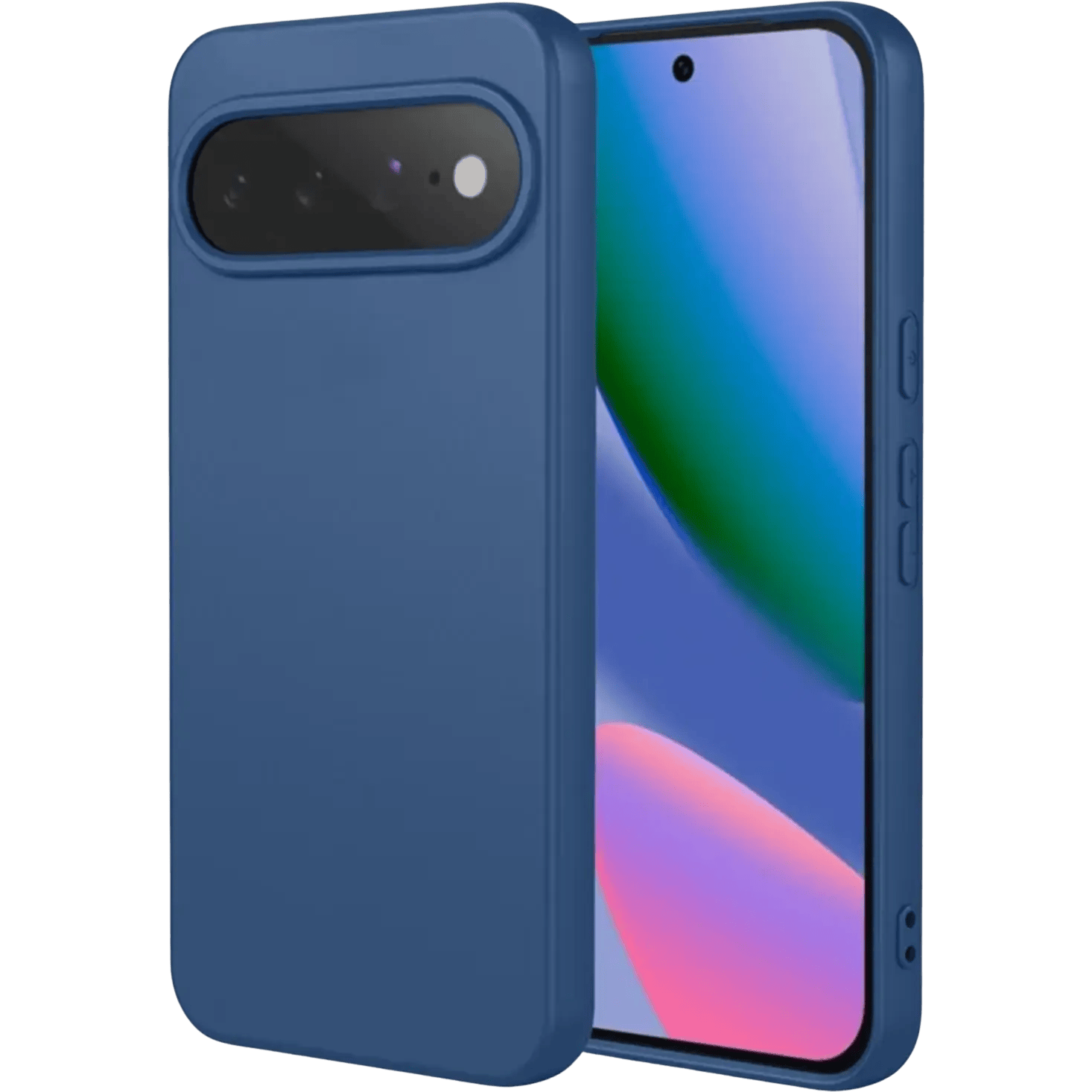 Mocaa Google Pixel 11 Siliconen Hoesje Blauw
