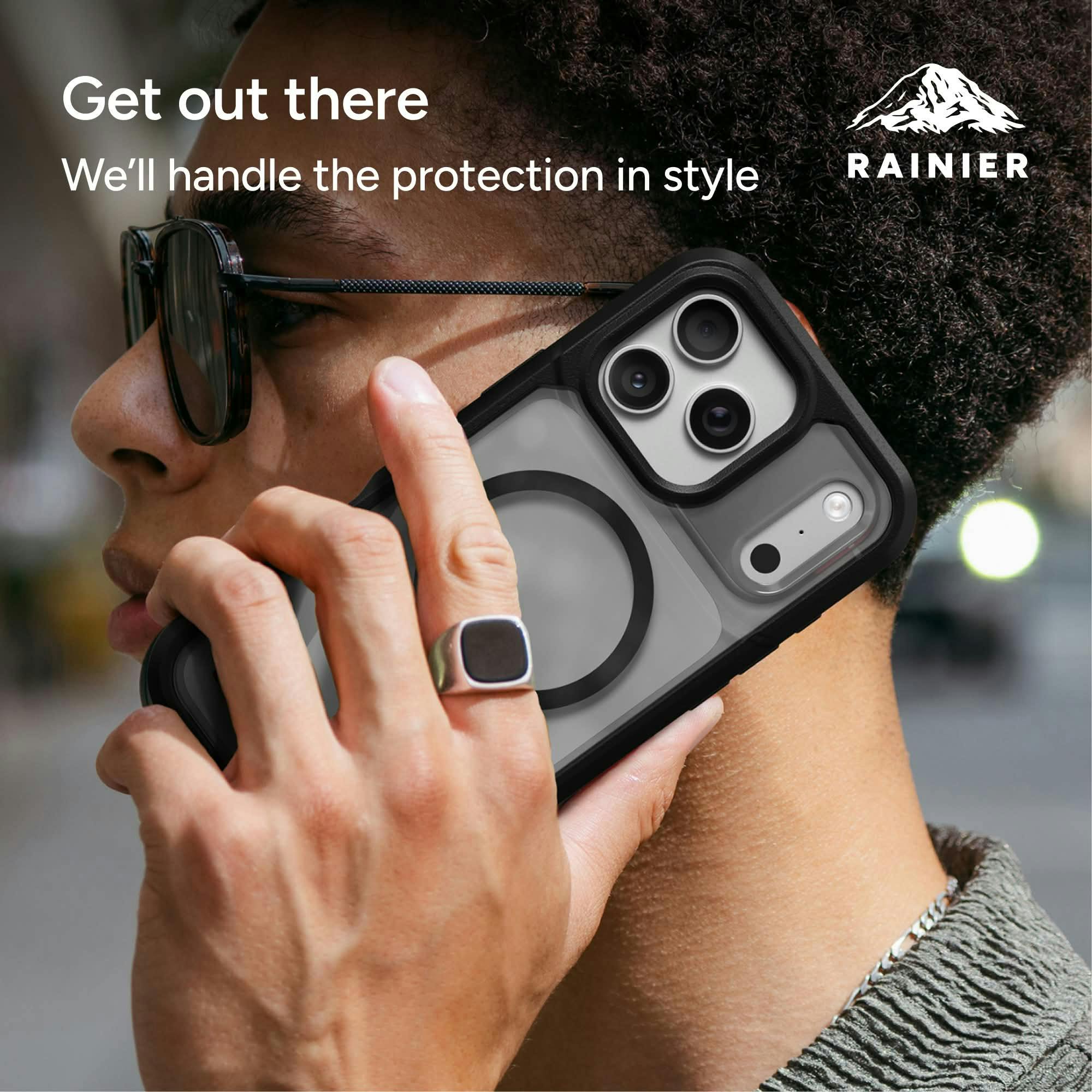 ZAGG iPhone 17 Pro / 18 Pro Rainier MagSafe Hoesje met Kickstand Zwart