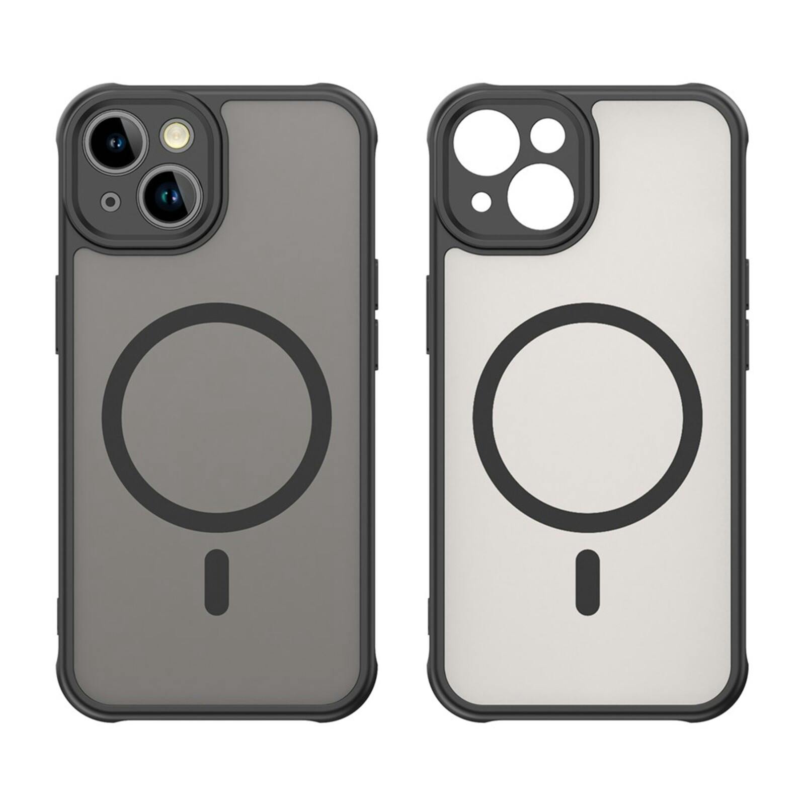 Mocaa Apple iPhone 15 Slim Anti-Shock MagSafe Hoesje Zwart