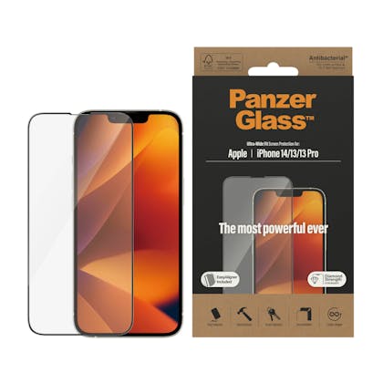 PanzerGlass iPhone 14 Ultra-Wide Fit Screenprotector Transparant