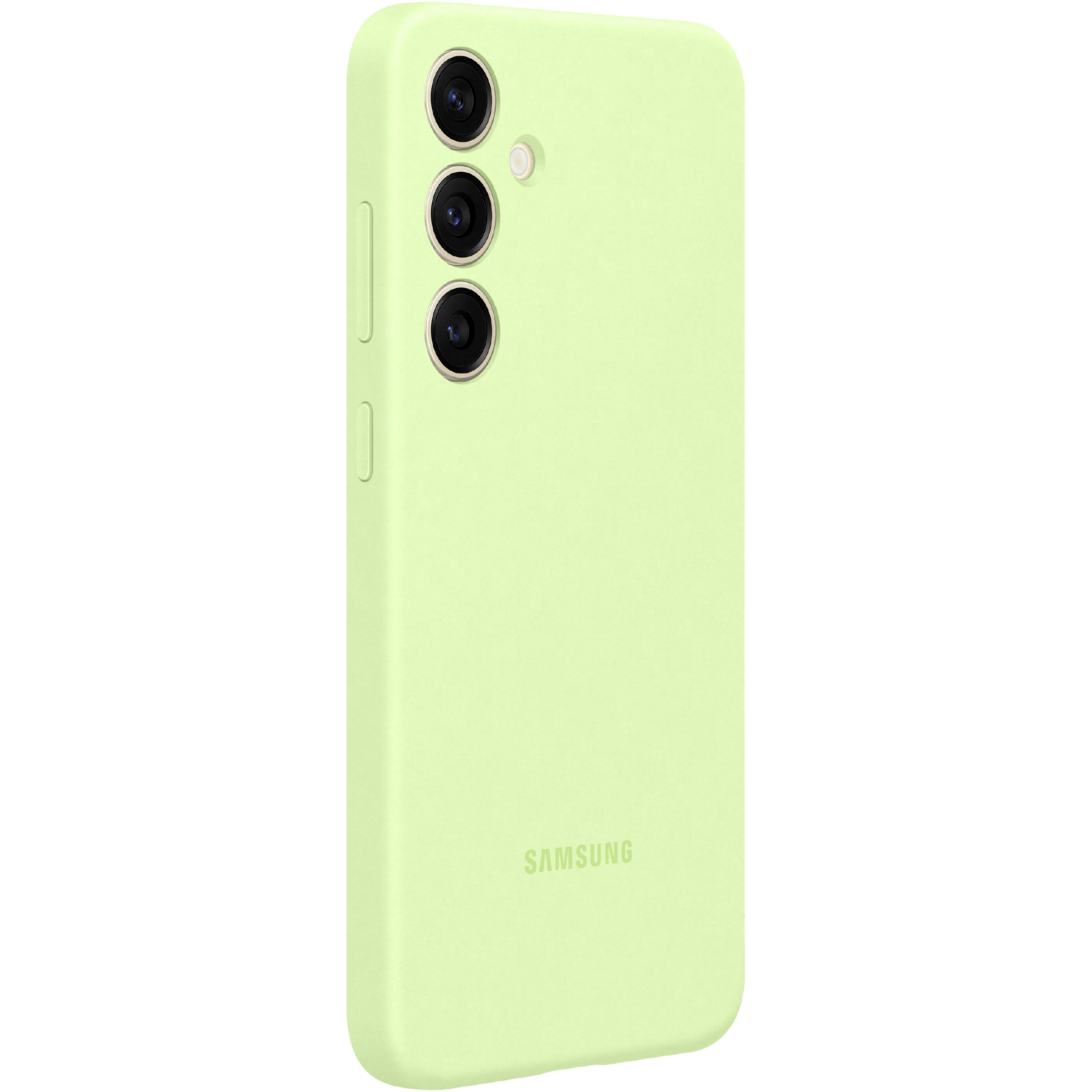 Samsung Galaxy S24 Plus Siliconen Hoesje Groen - Zijkant