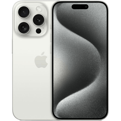 Apple iPhone 15 Pro White Titanium - Voorkant & achterkant