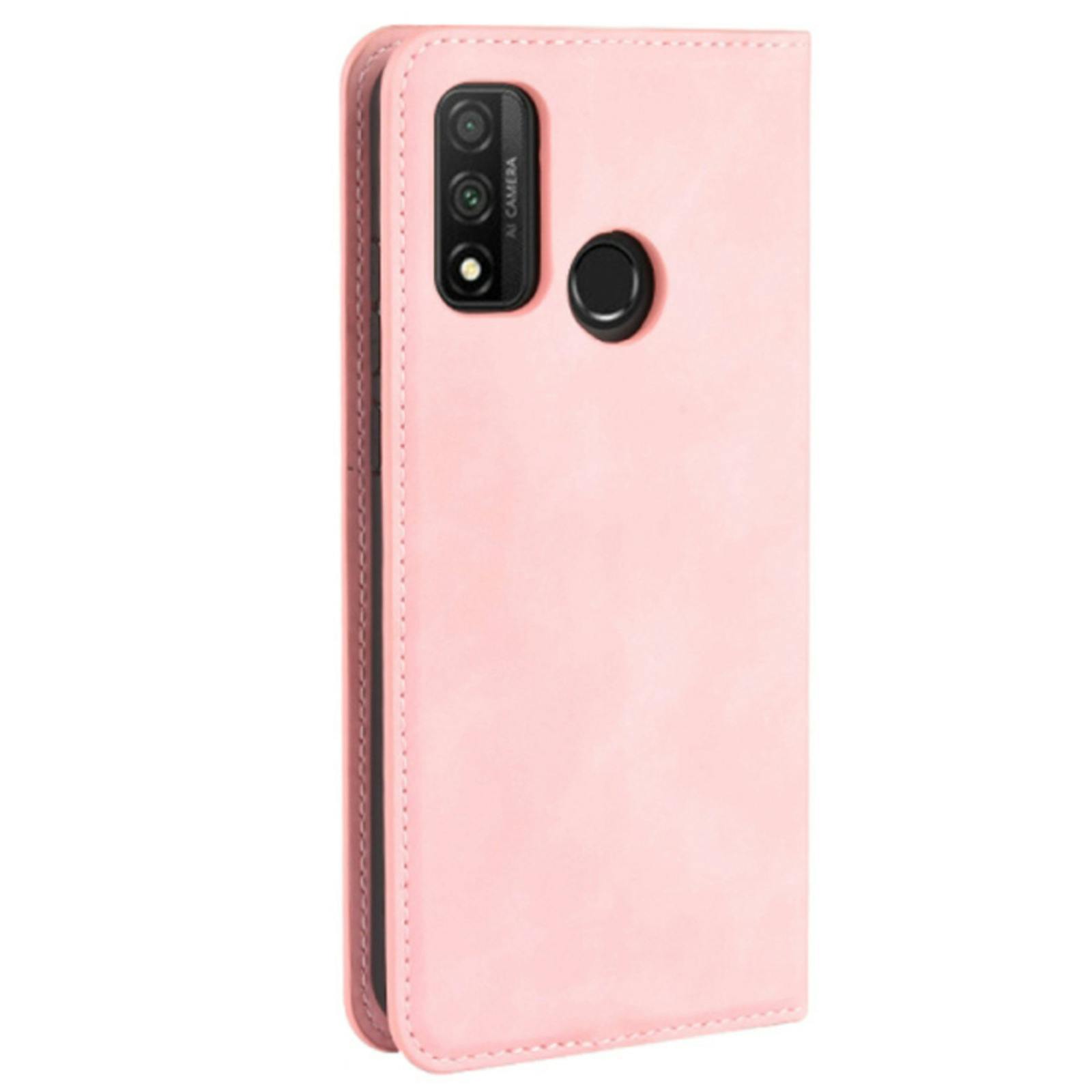Mocaa Huawei P Smart 2020 Magnetisch Slim Fit Bookcase Hoesje Roze