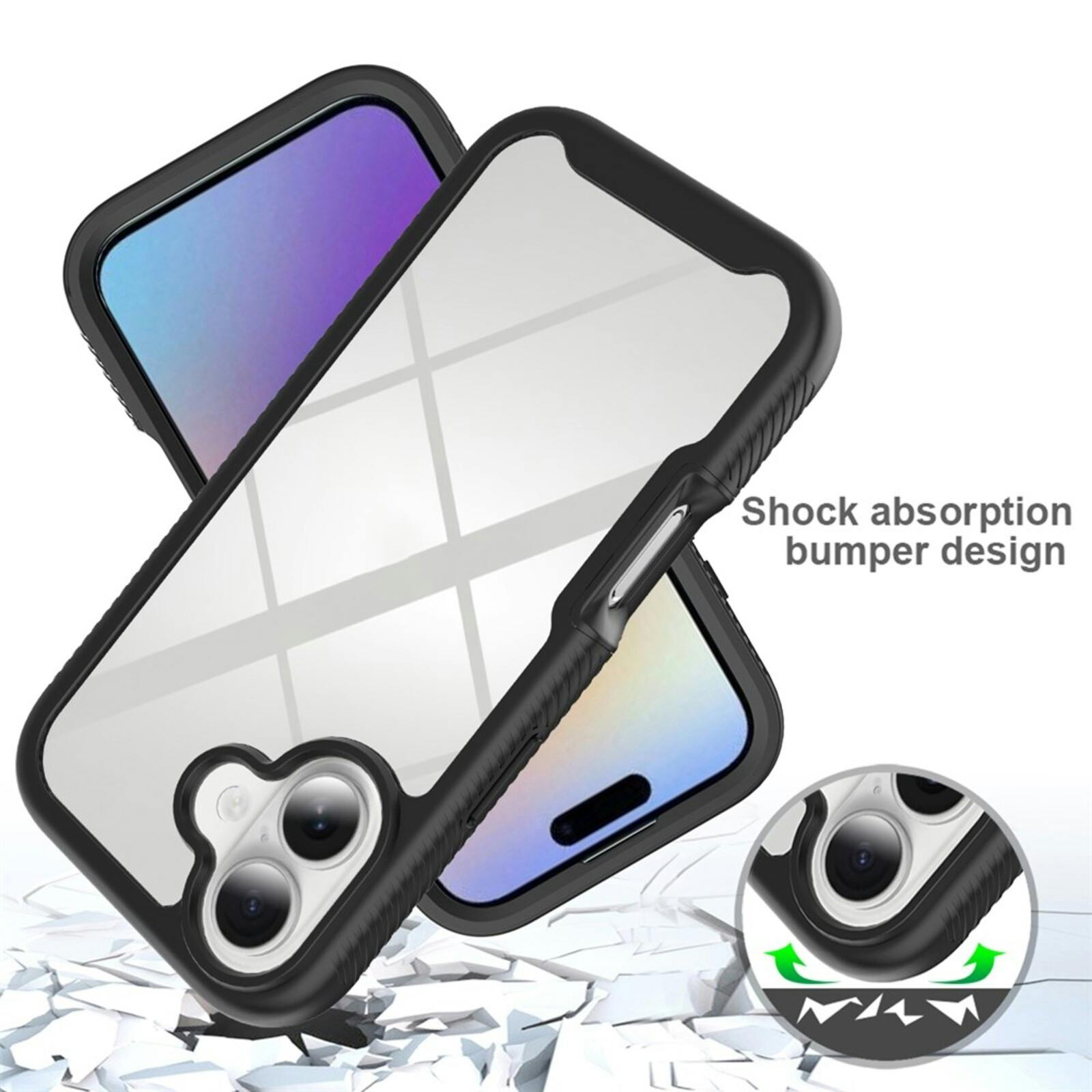 Comfycase Apple iPhone 17 Full Protection Hoesje Zwart