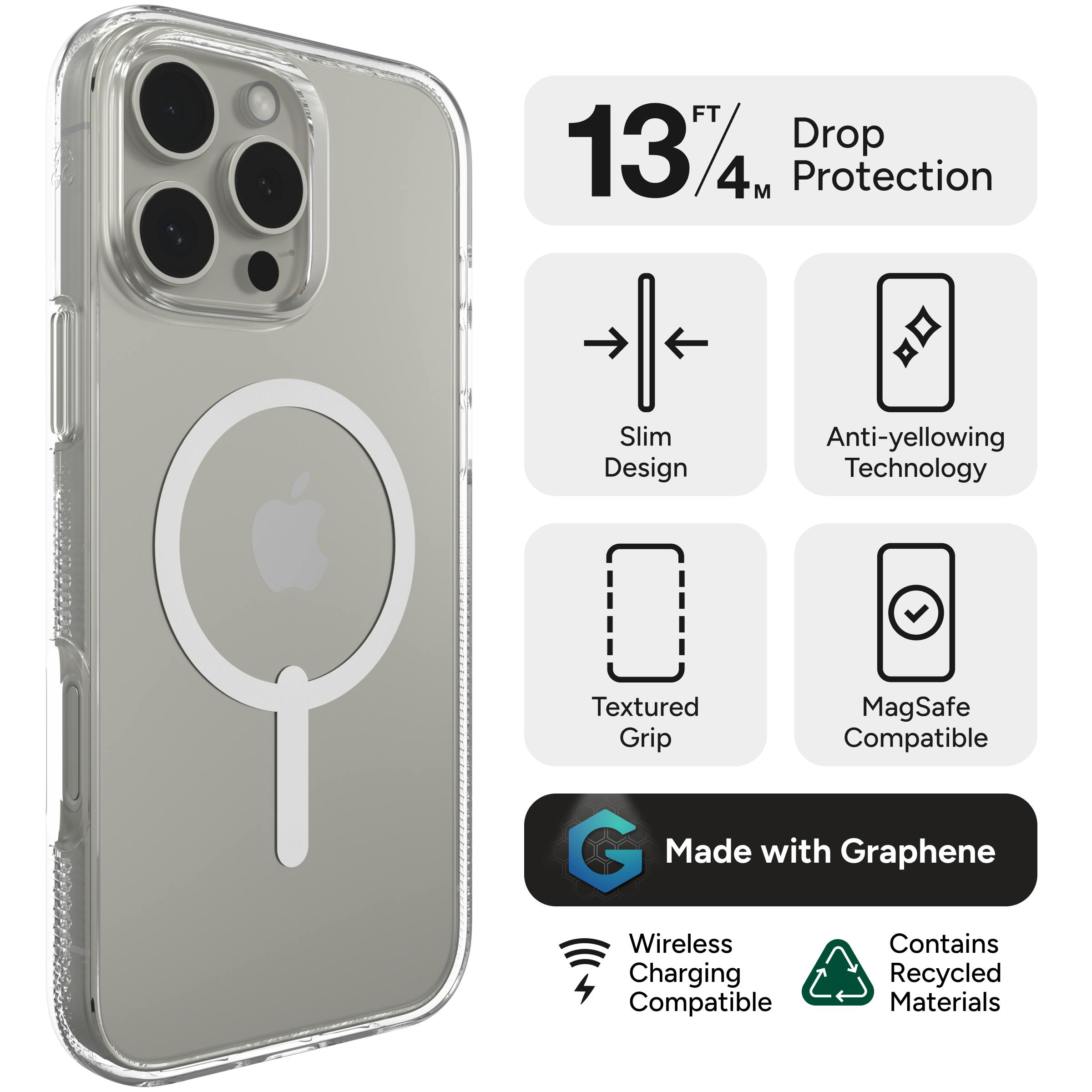 ZAGG iPhone 16 Pro MagSafe Crystal Palace Case