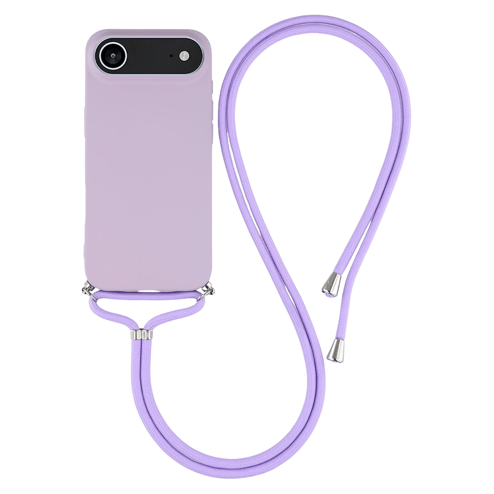 Mocaa Apple iPhone 17 Air Hoesje met Koord Paars