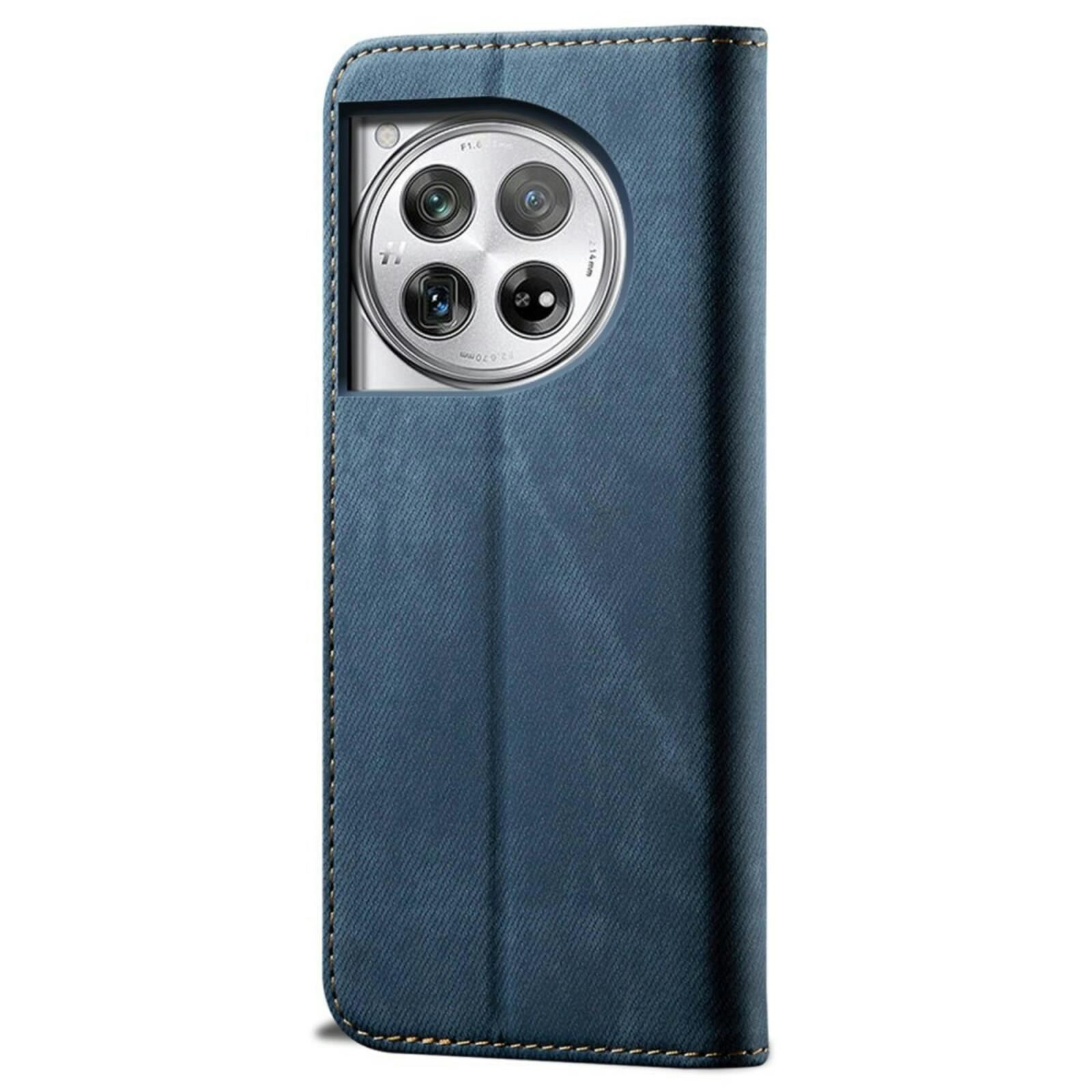 CaseBody OnePlus 12R Denim Bookcase Blauw