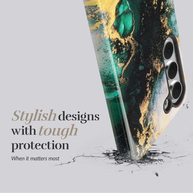 Mio Samsung Galaxy A57 Fashion Case Green Marble