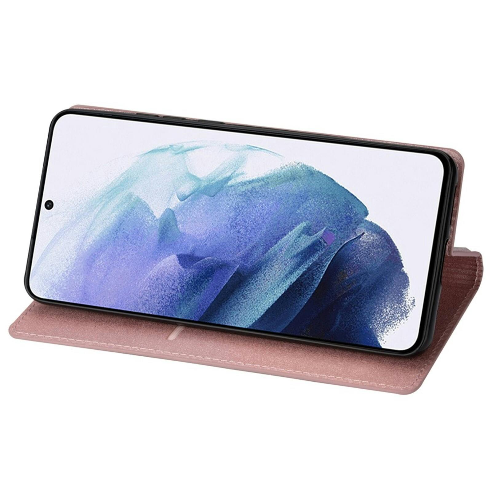 Mocaa Samsung Galaxy A57 Glitter Bookcase Roze