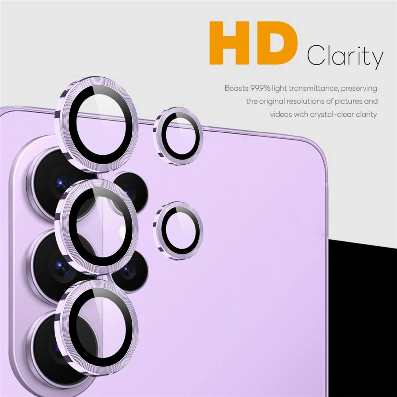 Northjo Samsung Galaxy S26 Ultra Camera Protector Rings Paars