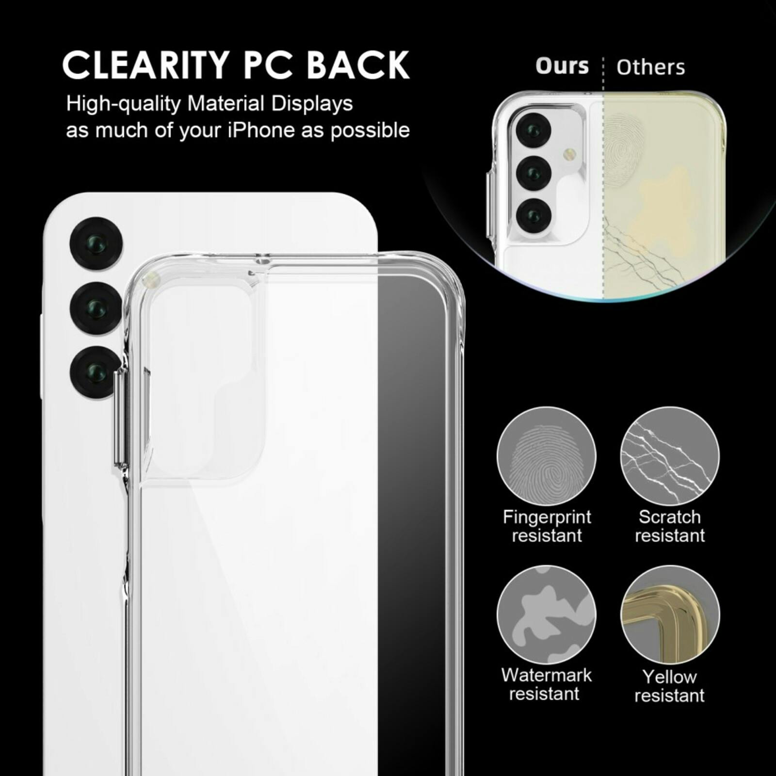 CaseBody Samsung A15 Dual Layer Anti-Shock Hoesje Transparant