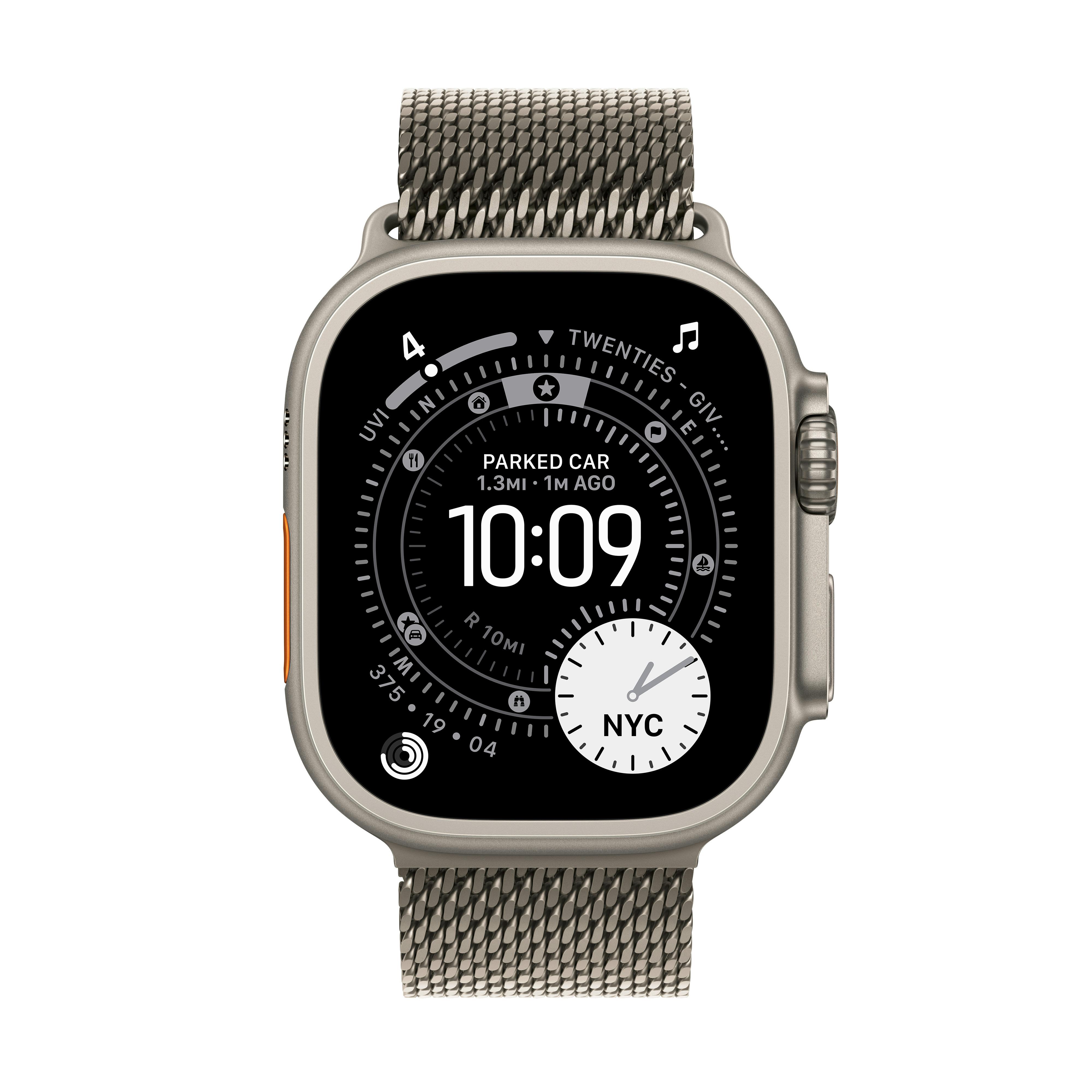 Apple Watch Ultra 3 Milanese Naturel Titanium