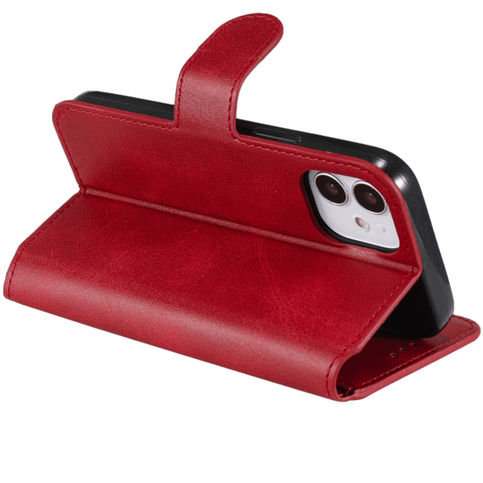 Mocaa iPhone 12 Mini Slim-Fit Bookcase Hoesje Rood