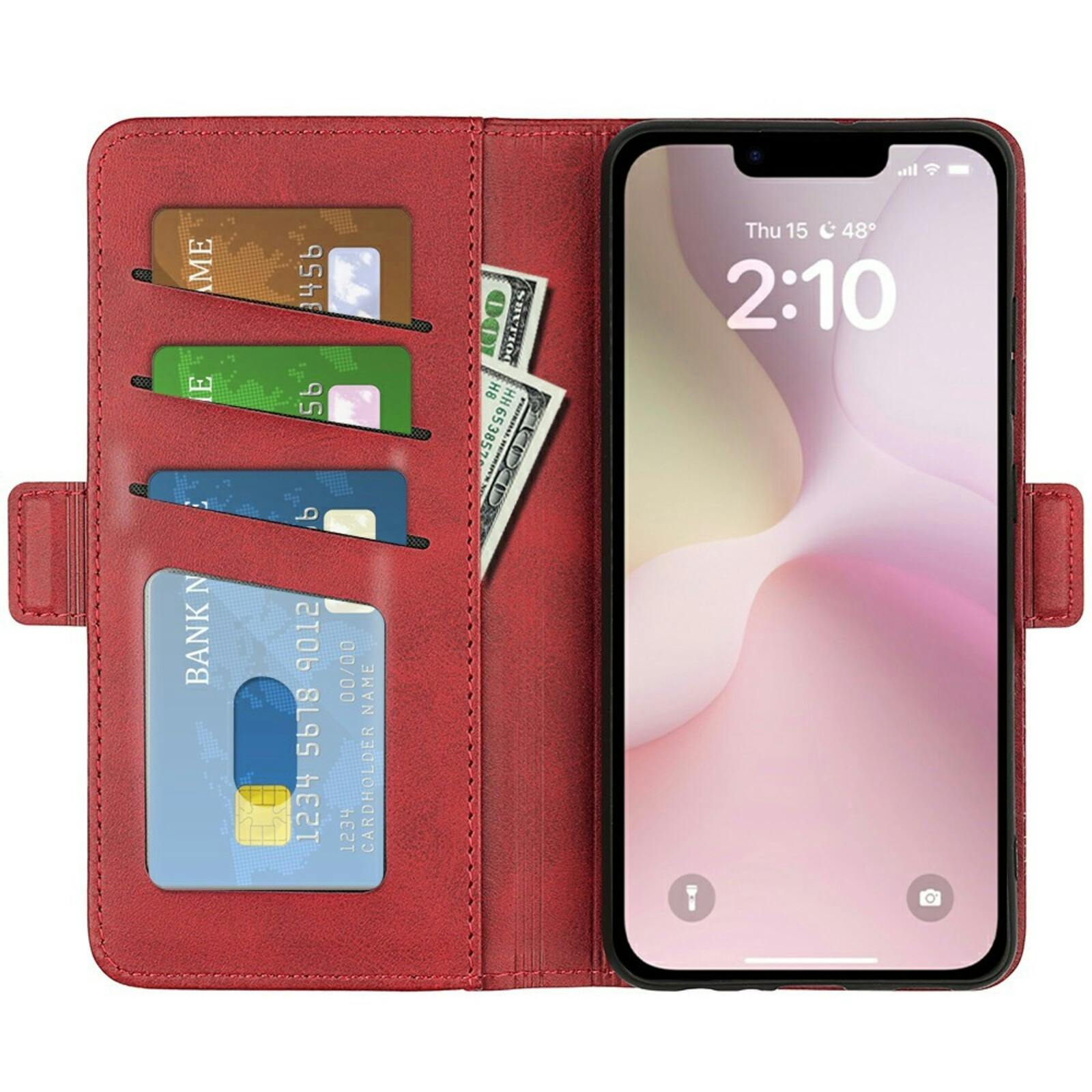 Comfycase Apple iPhone 16e Bookcase Hoesje Rood