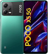 POCO X5 5G Green - Voorkant & achterkant