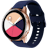 Swipez Galaxy Watch Siliconen Bandje Donkerblauw - Voorkant