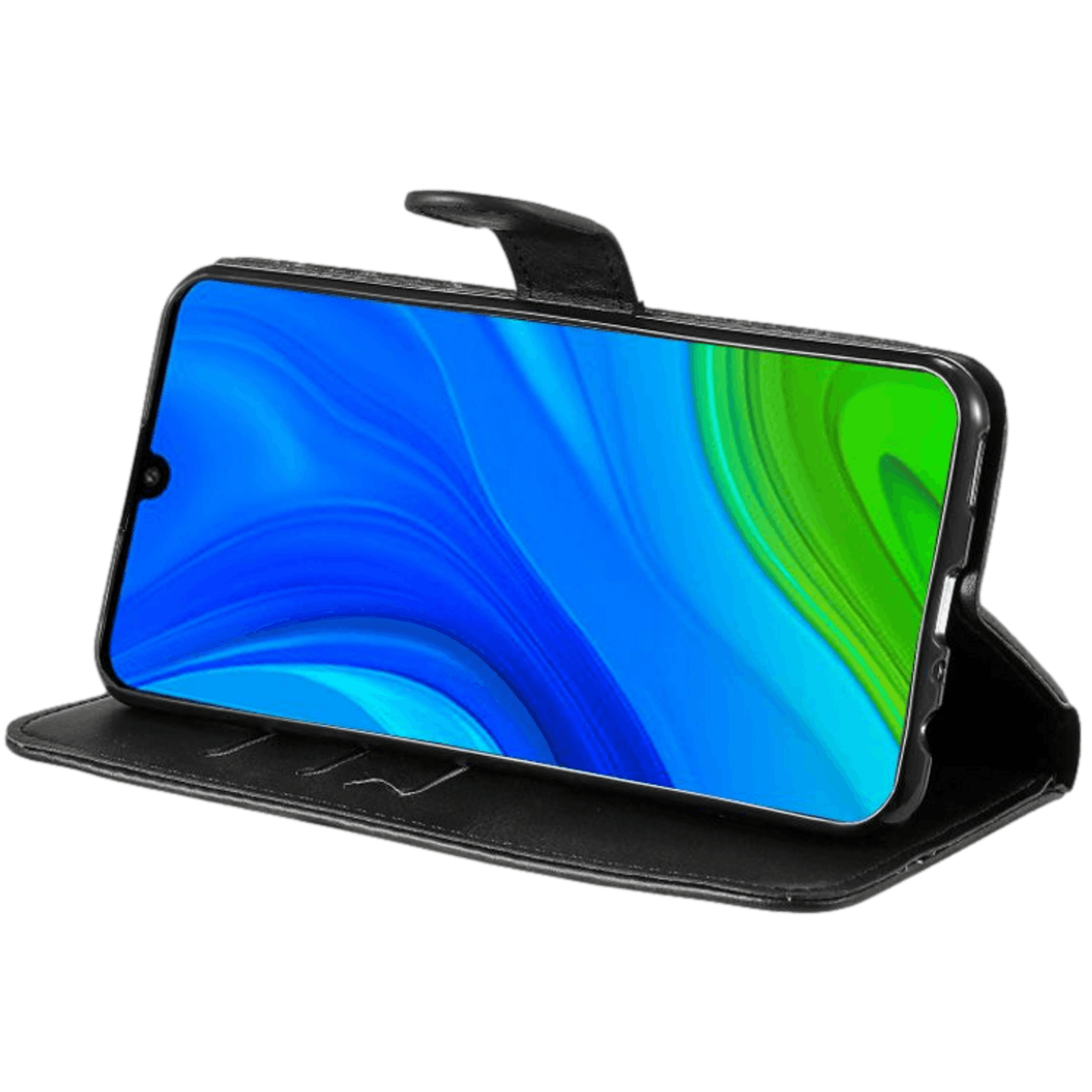 CaseBody Huawei P Smart 2020 Zipper Portemonnee Hoesje Zwart