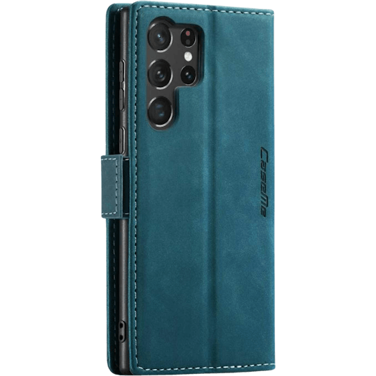 CaseMe Samsung Galaxy S23 Ultra wallet hoesje - Blauw
