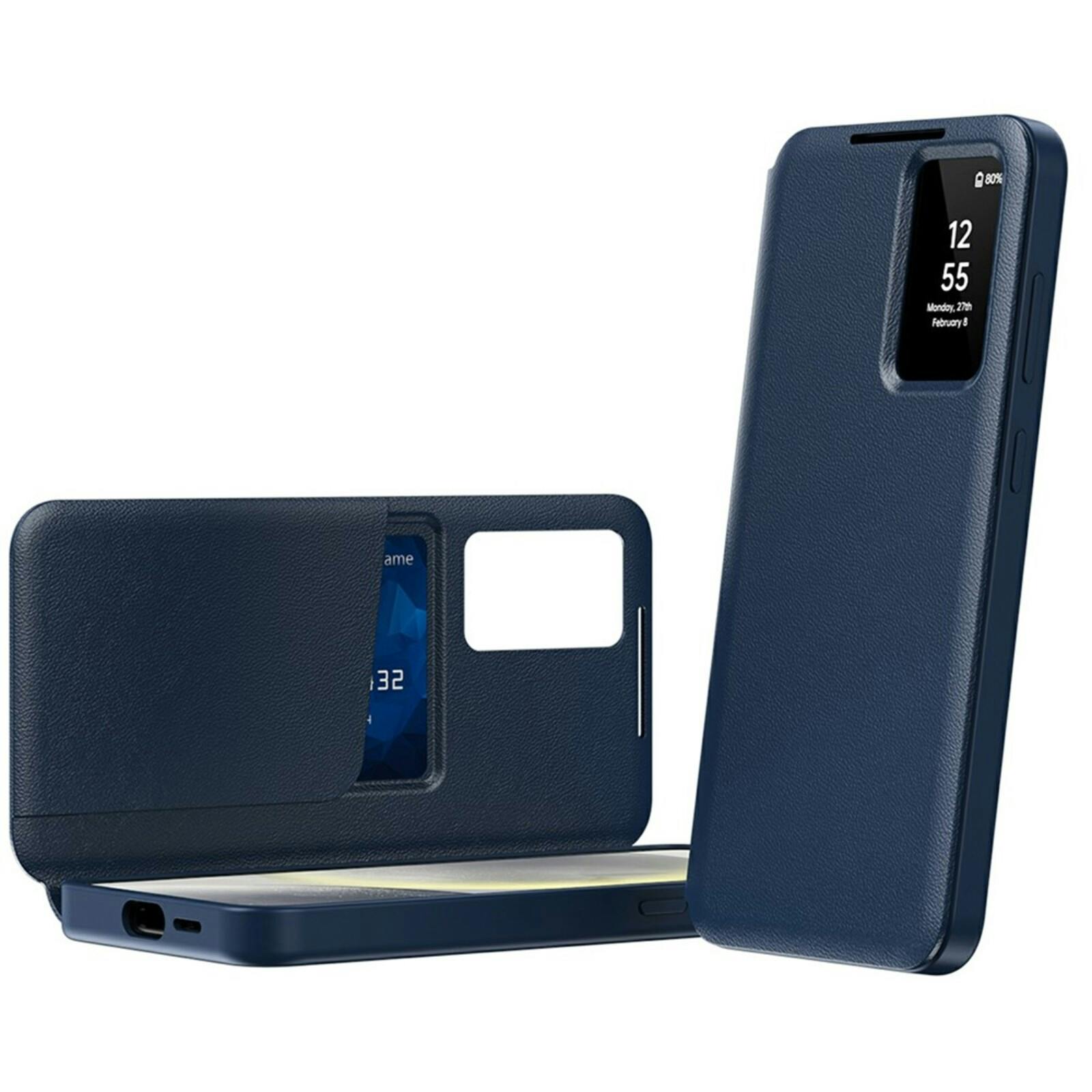 CaseBody Samsung Galaxy A56 Smart Cover Blauw