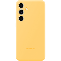 Samsung Galaxy S24 Plus Siliconen Hoesje Geel - Achterkant