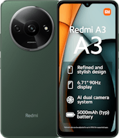 Xiaomi Redmi A3 Green - Voorkant & achterkant