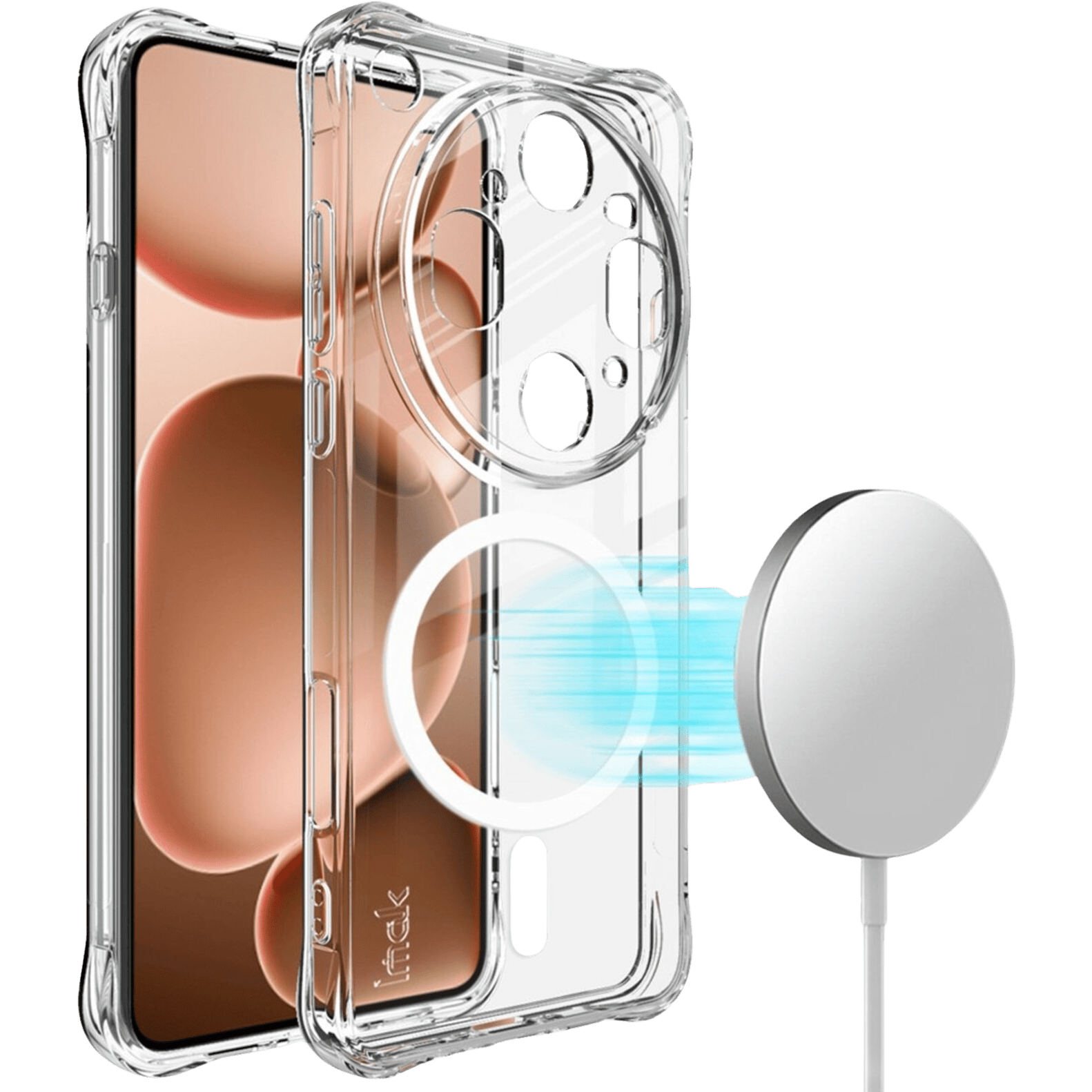 Imak OPPO Find X9 Ultra Magnetic Shockproof Case Transparant