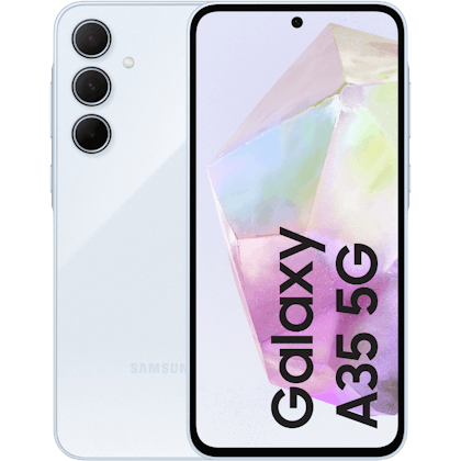 Samsung Galaxy A35 5G Awesome IceBlue - Voorkant & achterkant