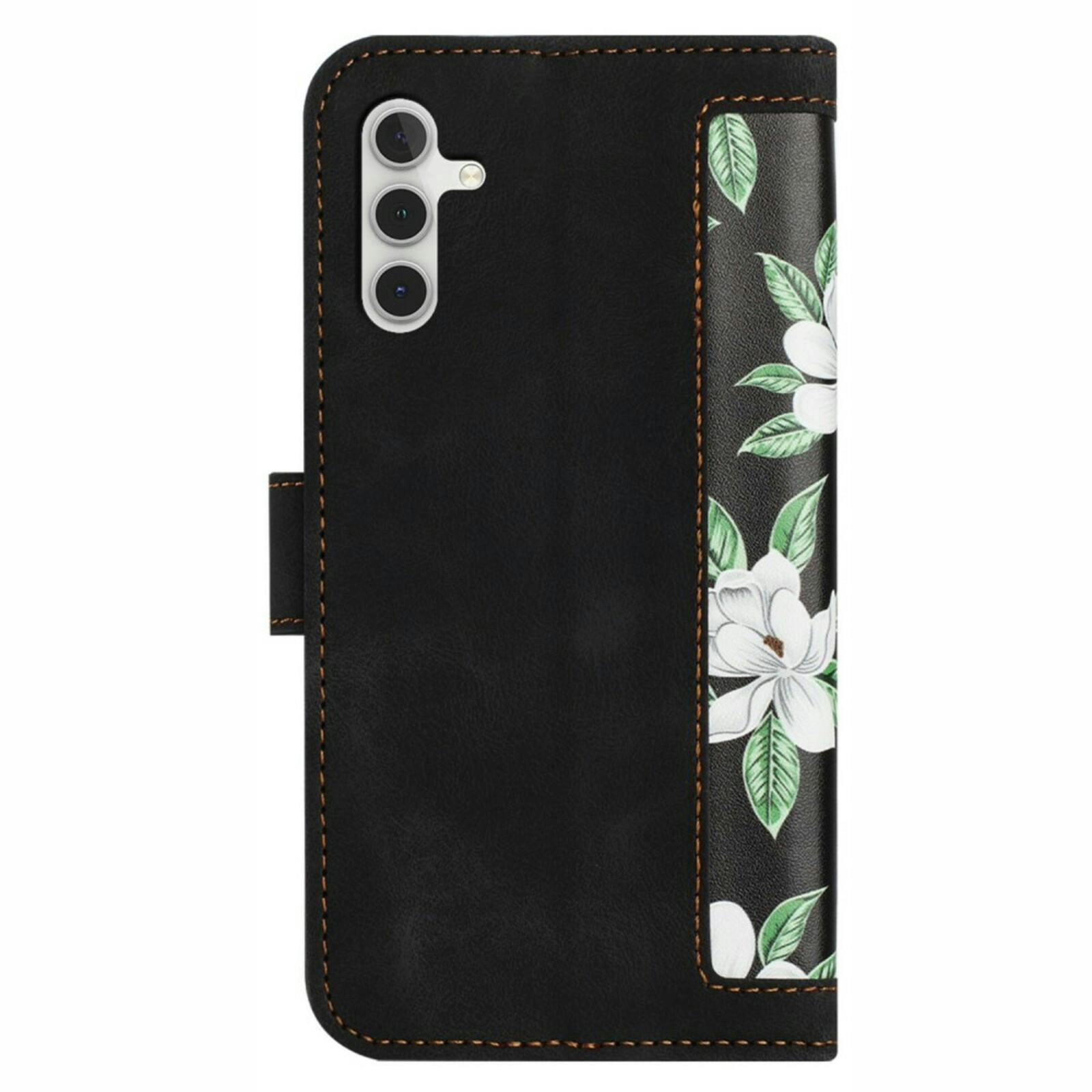 Mocaa Samsung S23 FE Floral Series Bookcase Zwart