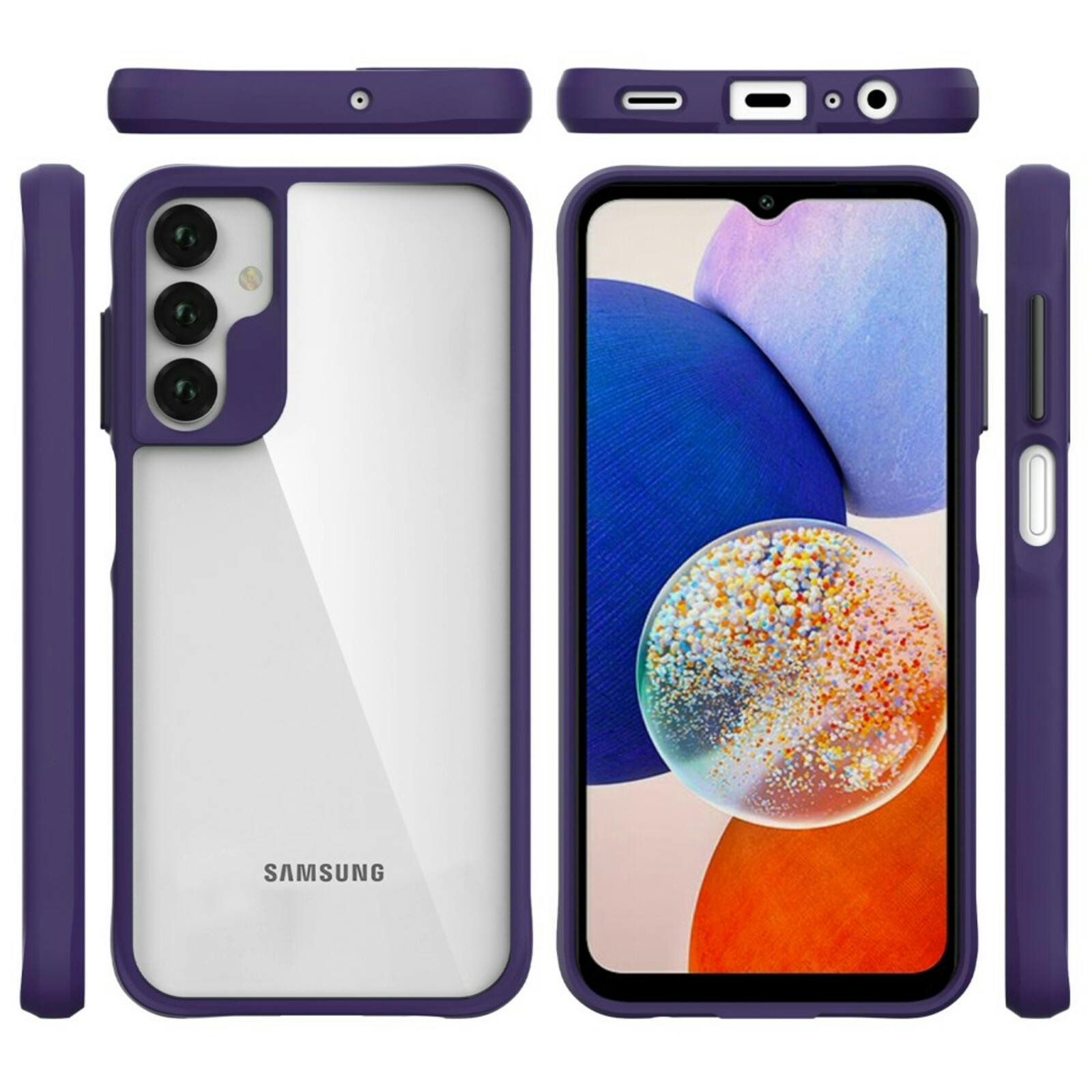 CaseBody Samsung A15 Combat X Beschermhoesje Paars