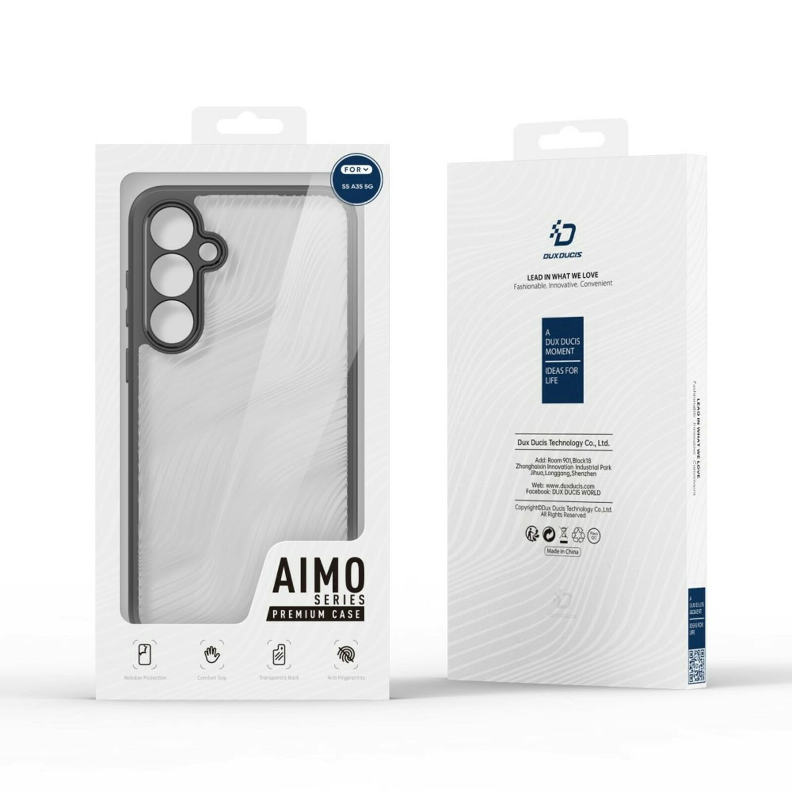 DUX DUCIS Samsung Galaxy A35 Aimo Series Eco Hoesje Zwart