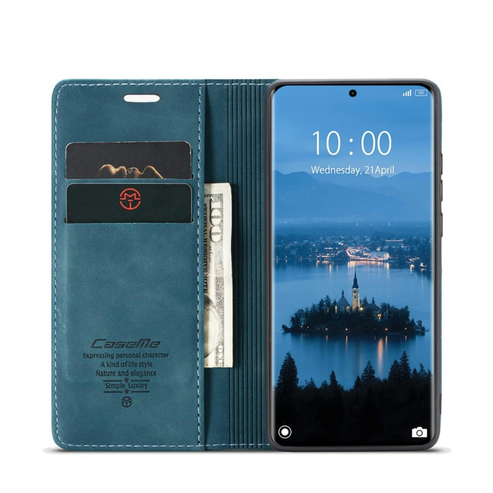 Caseme Xiaomi Redmi Note 14 Pro(+) 5G Business Wallet Hoesje Blauw