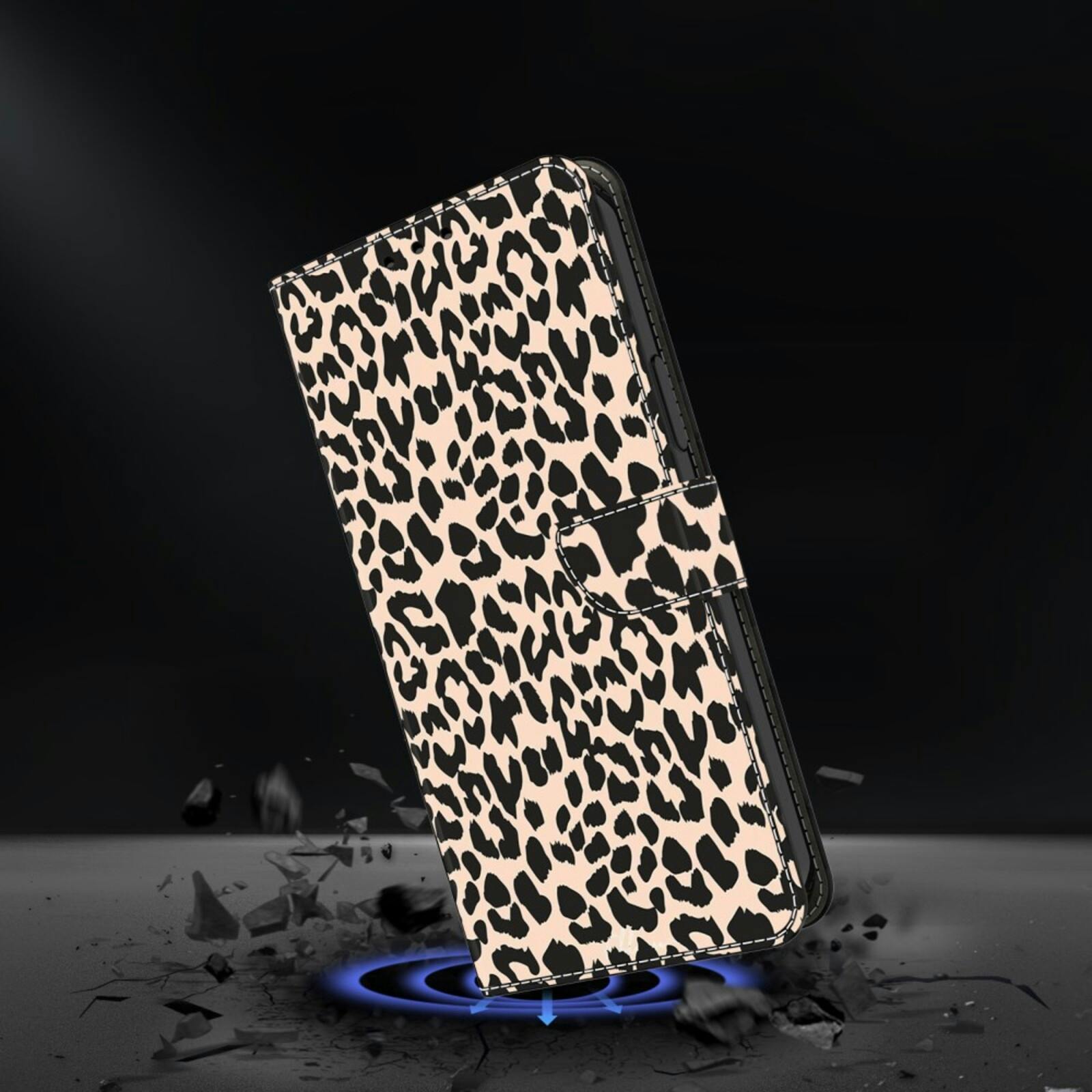 Comfycase Samsung Galaxy A36/A56 Bookcase Hoesje Leopard
