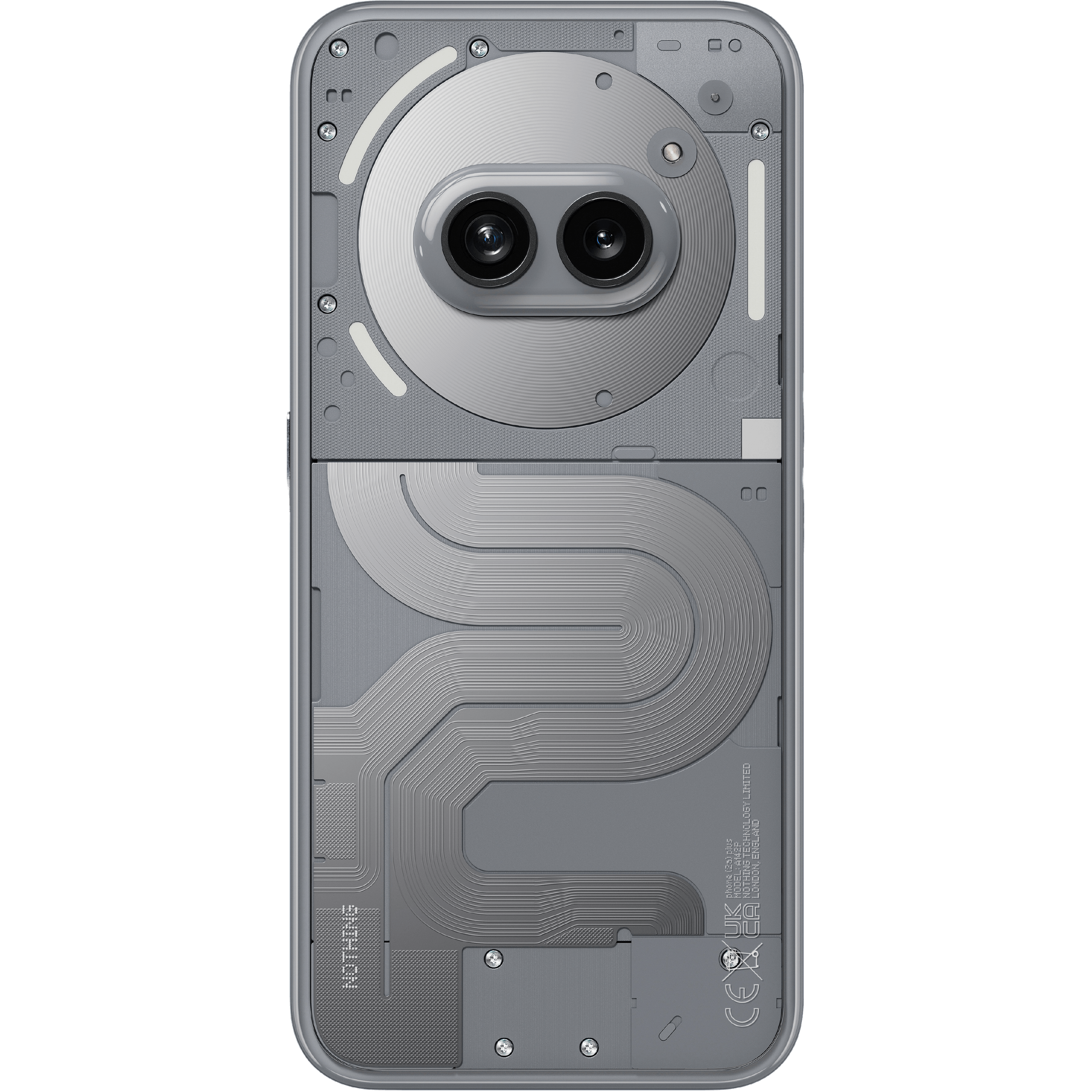 Nothing Phone (2a) Plus Grey - Achterkant