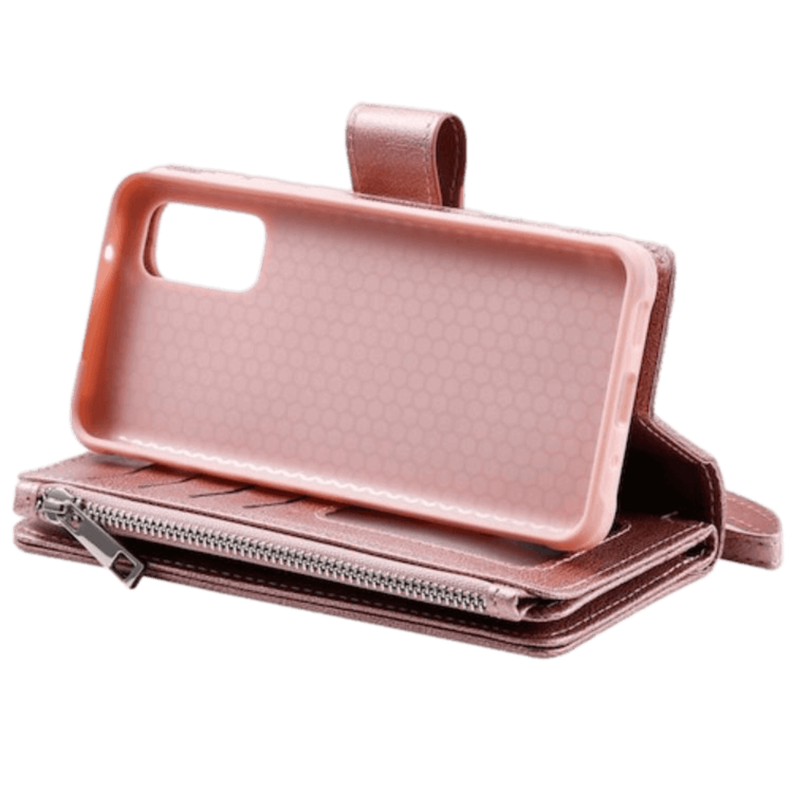 Comfycase Samsung Galaxy S20 2-in-1 Portemonnee Hoesje Roségoud
