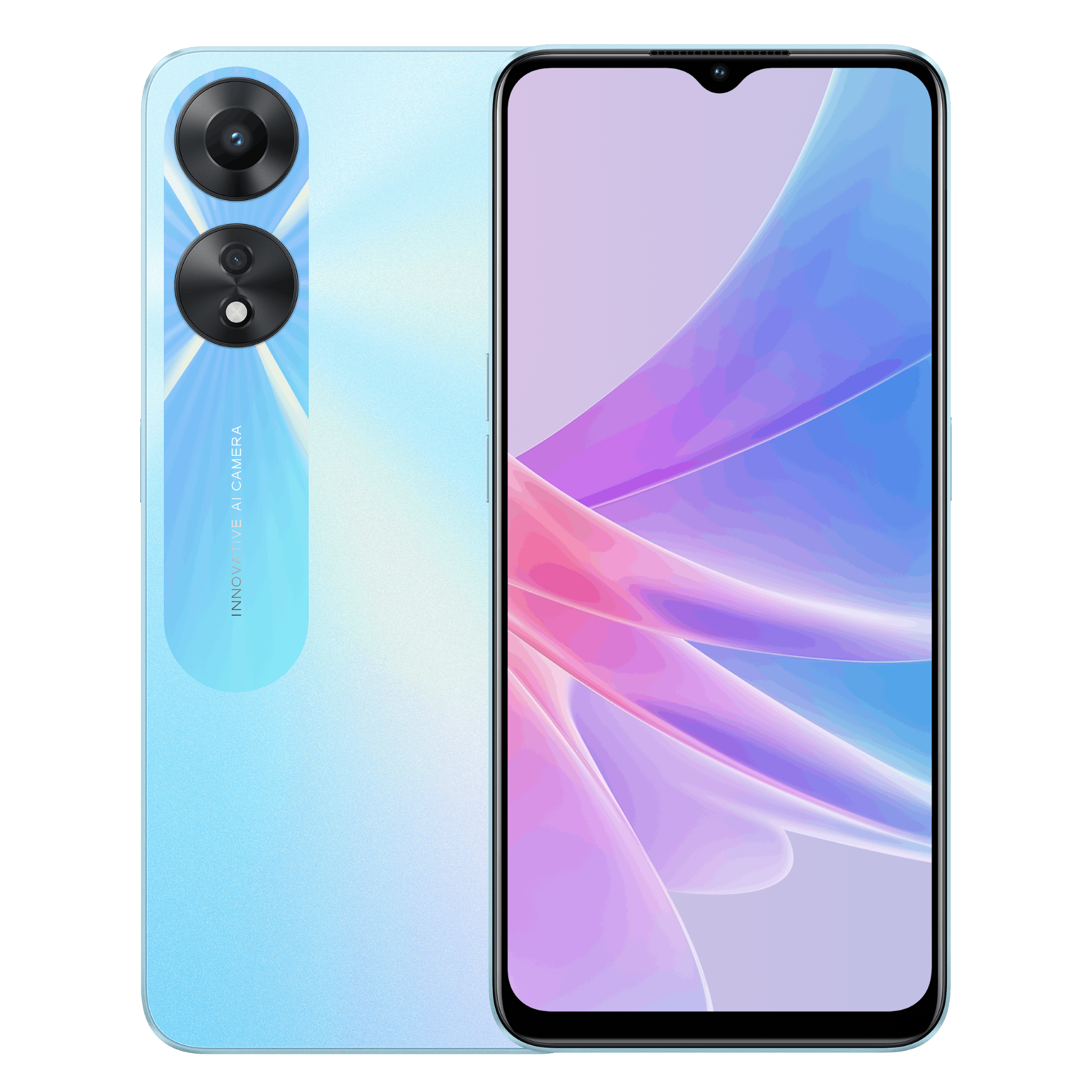 OPPO A78 5G Blauw - Voorkant & achterkant