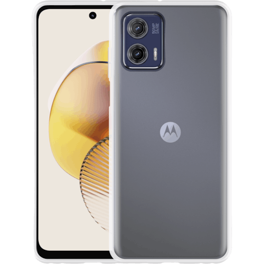 Just in Case Moto G73 Siliconen (TPU) Hoesje Transparant - Voorkant & achterkant