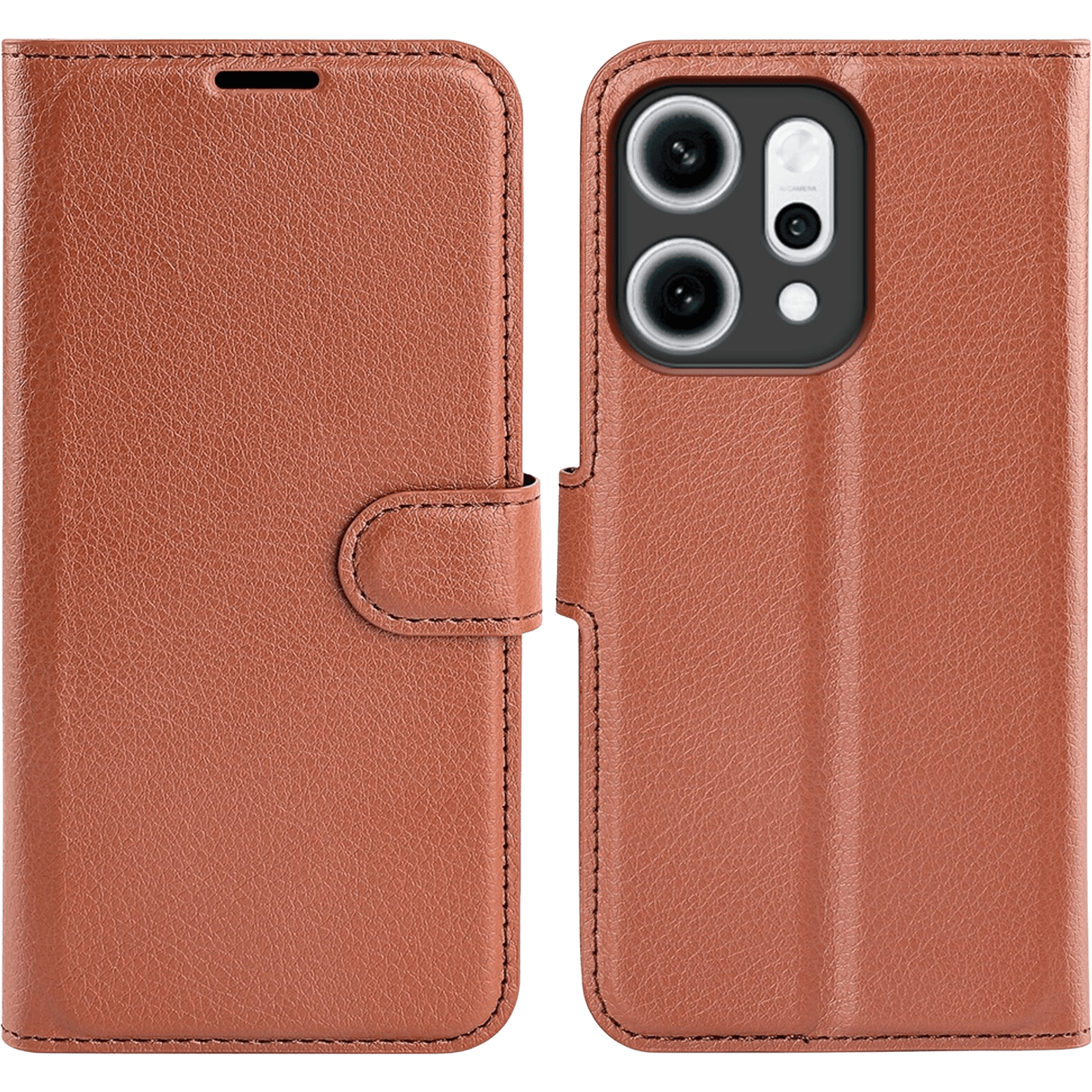 Mocaa Oppo Reno14 5G Slim-Fit Bookcase Bruin