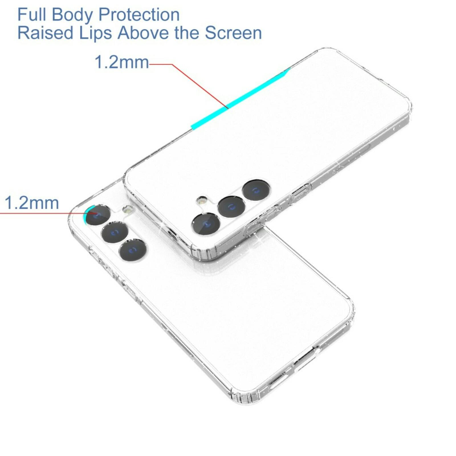 Mocaa Samsung Galaxy S24 Glitz Beschermhoesje Transparant