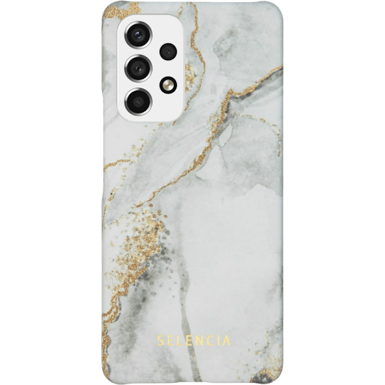 Selencia Galaxy A53 Fashion Hoesje Marble Stone - Voorkant