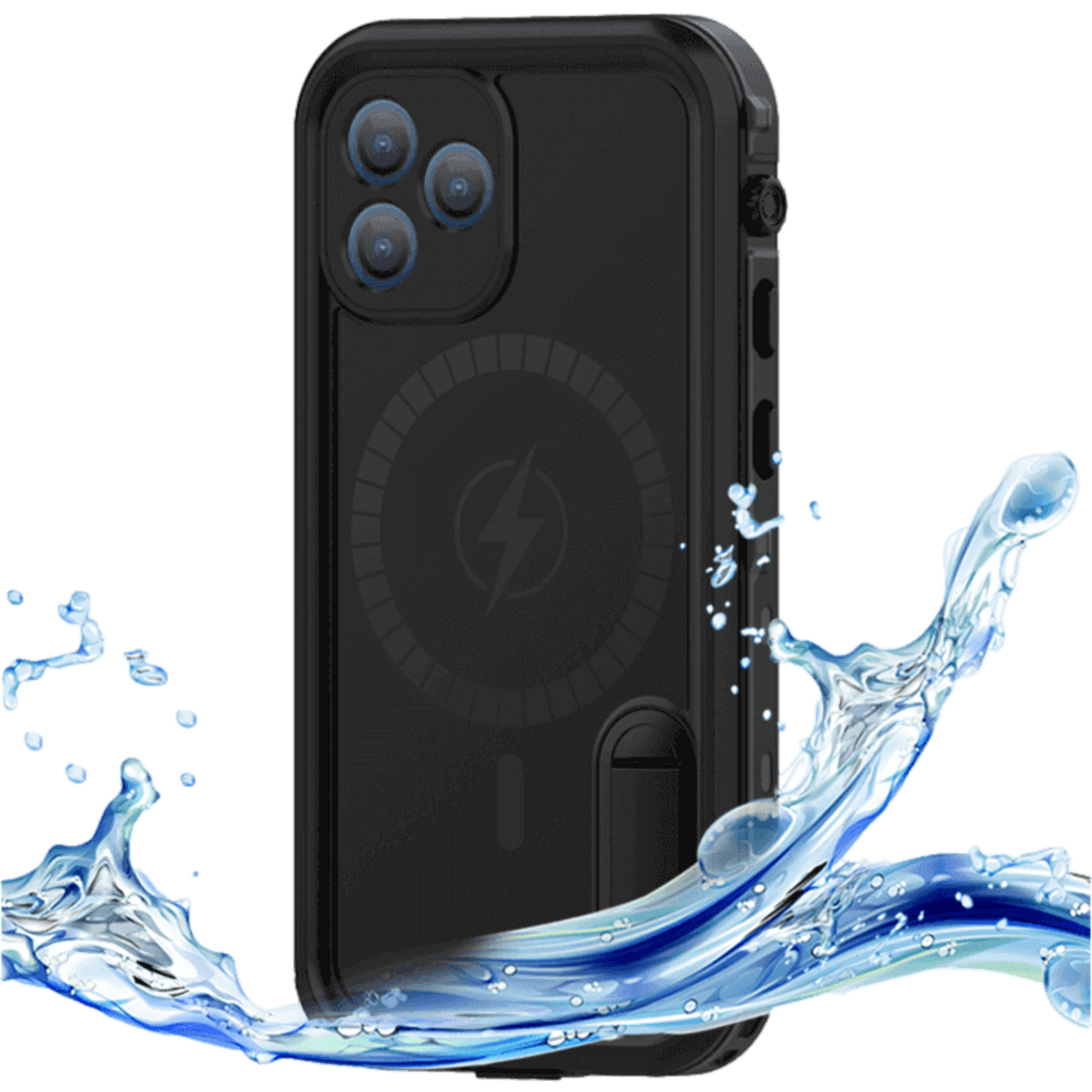 REDPEPPER iPhone 12 Pro Max Dot Pro Waterproof Beschermhoes Zwart